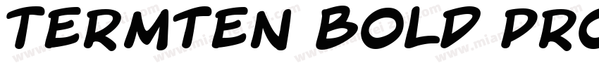 Termten Bold Pro字体转换
